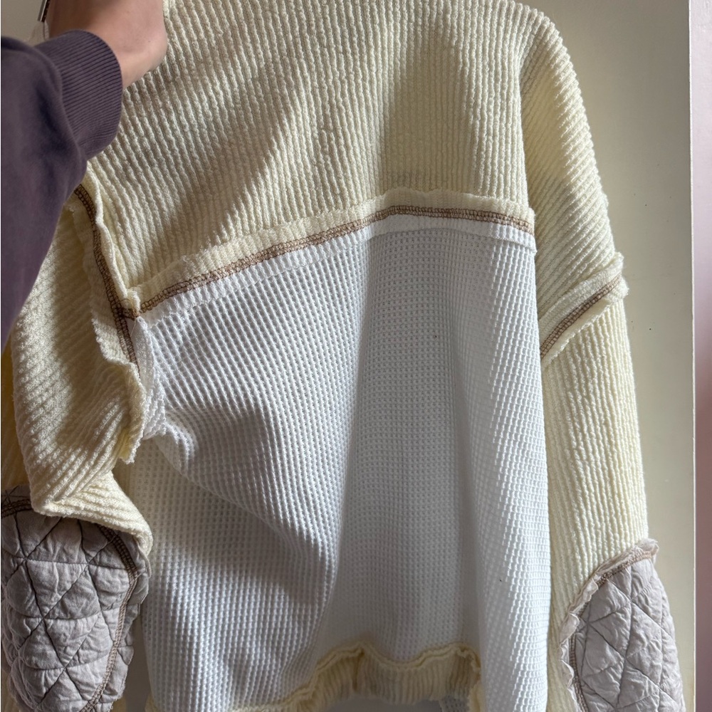 multi textured boho button down - Picture 6 of 6